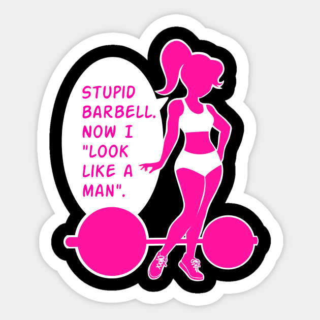 Now I look like a man Sticker by TimAddisonArt